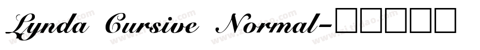 Lynda Cursive Normal字体转换
